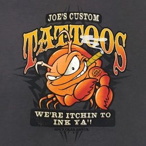 Vintage Joe’s Crab Shack Grey Med Short Sleeve Tee